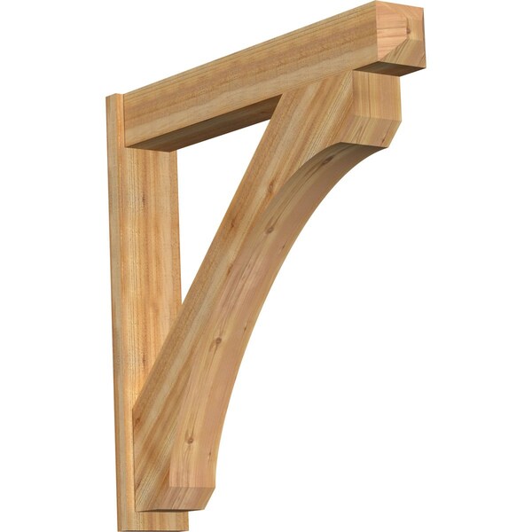 Ekena Millwork Legacy Craftsman Rough Sawn Outlooker, Western Red Cedar, 8"W x 48"D x 48"H OUT08X48X48LEC04RWR - main